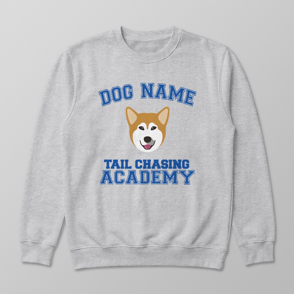 Tail Chasing Academy: Personalized {breedFullName} Sweatshirt