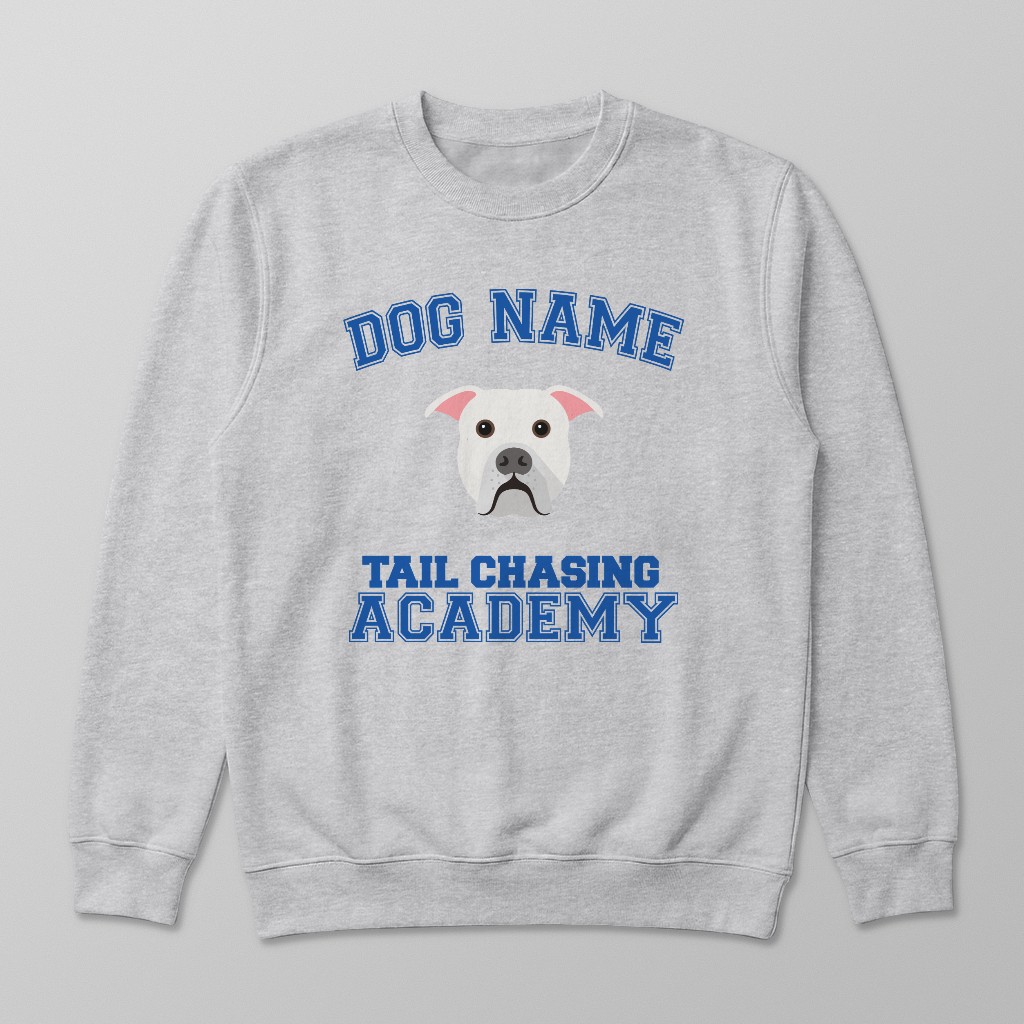 Tail Chasing Academy: Personalized {breedFullName} Sweatshirt