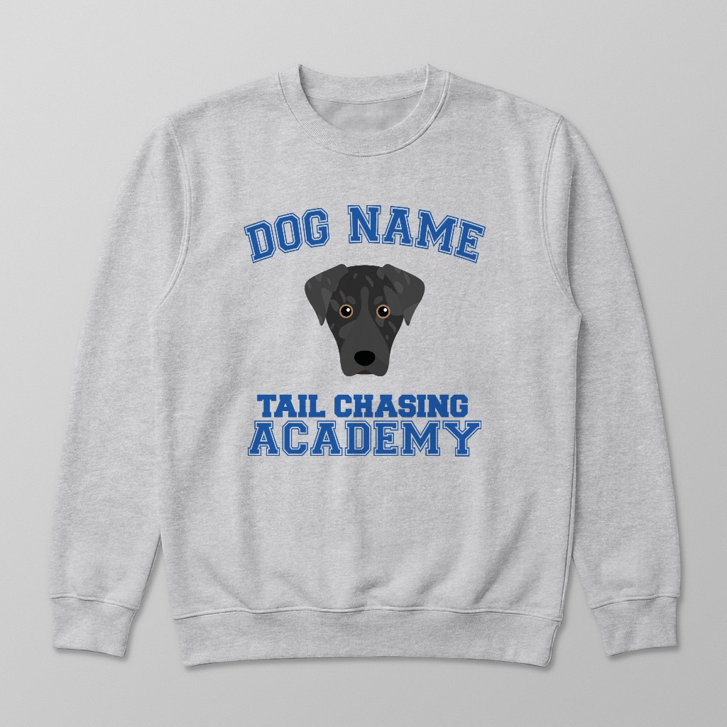 Tail Chasing Academy: Personalized {breedFullName} Sweatshirt