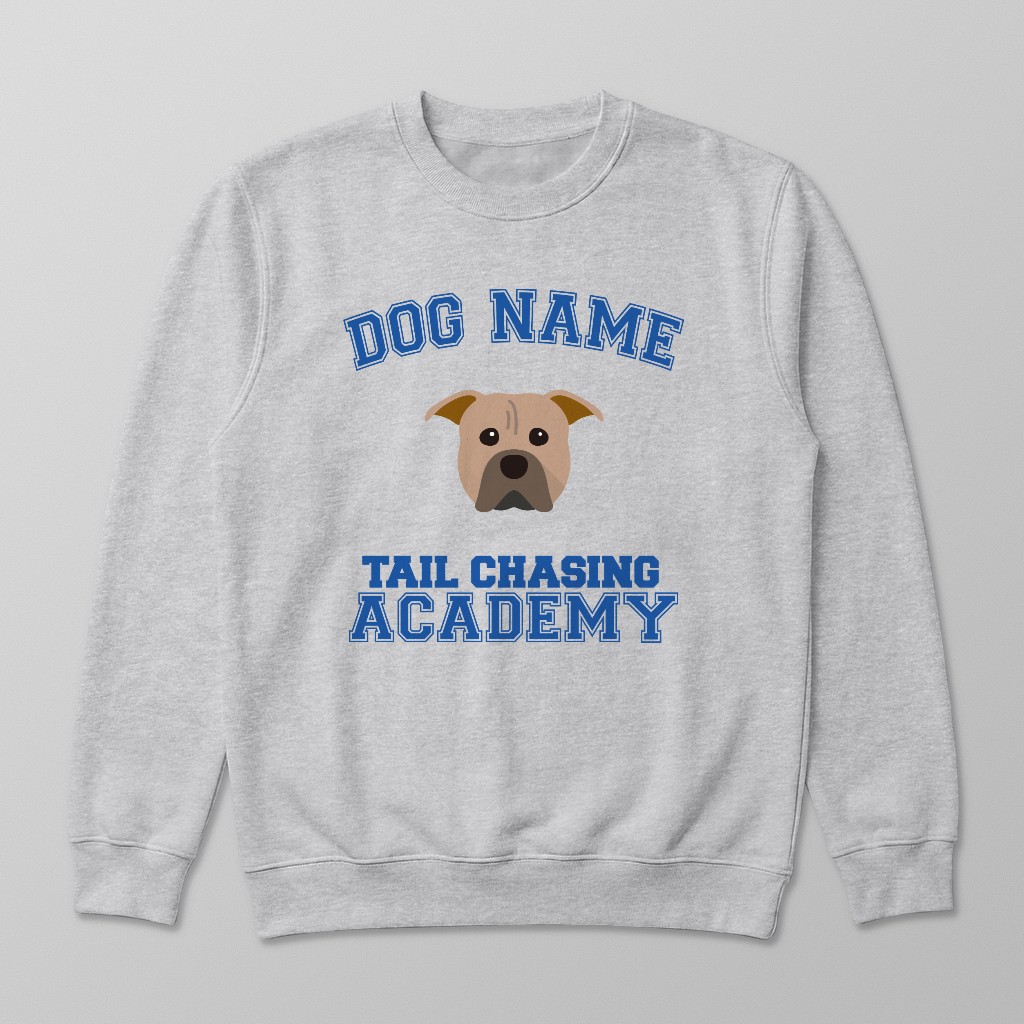 Tail Chasing Academy: Personalized {breedFullName} Sweatshirt