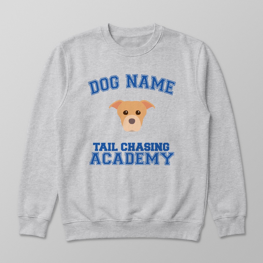 Tail Chasing Academy: Personalized {breedFullName} Sweatshirt