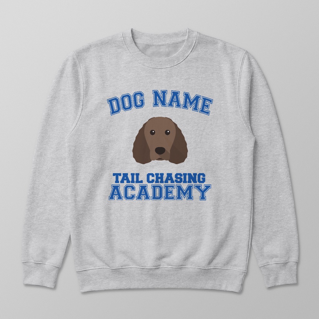 Tail Chasing Academy: Personalized {breedFullName} Sweatshirt