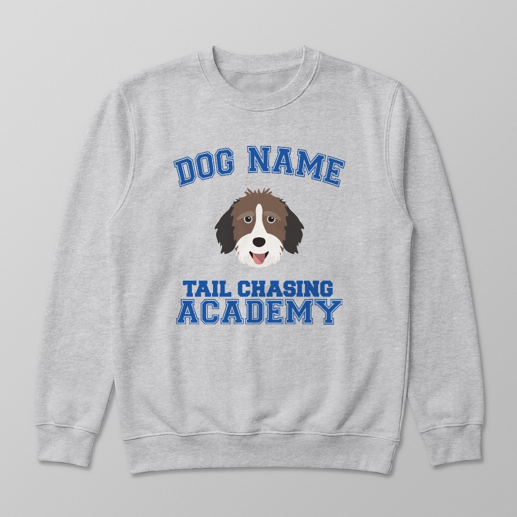 Tail Chasing Academy: Personalized {breedFullName} Sweatshirt