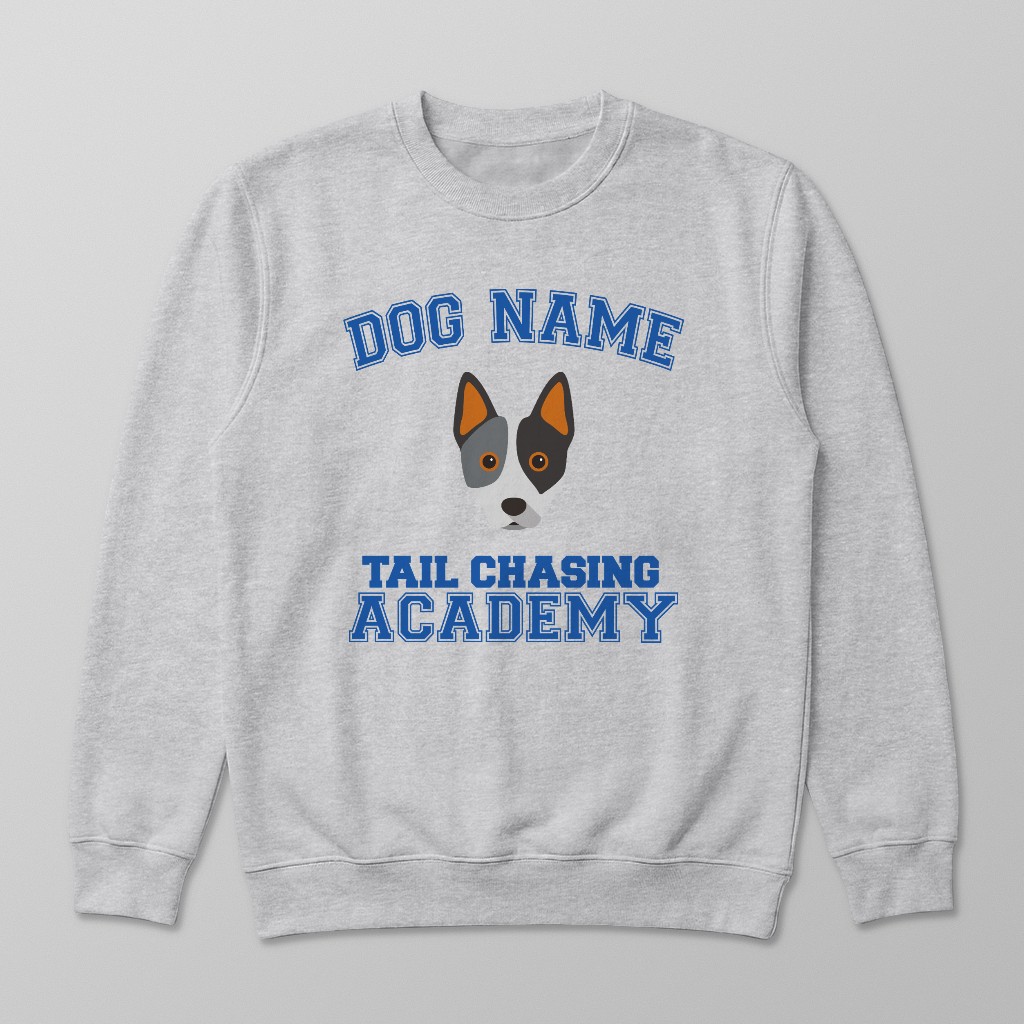Tail Chasing Academy: Personalized {breedFullName} Sweatshirt