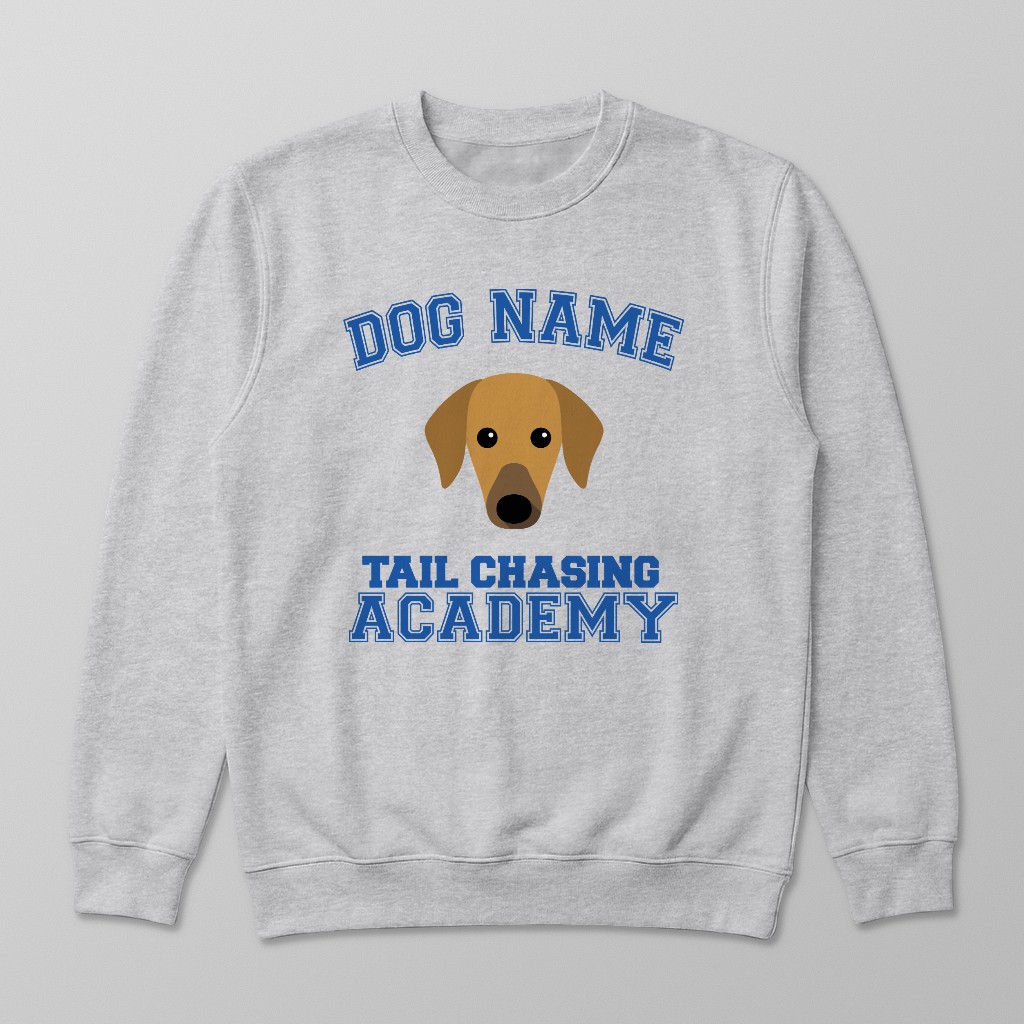 Tail Chasing Academy: Personalized {breedFullName} Sweatshirt