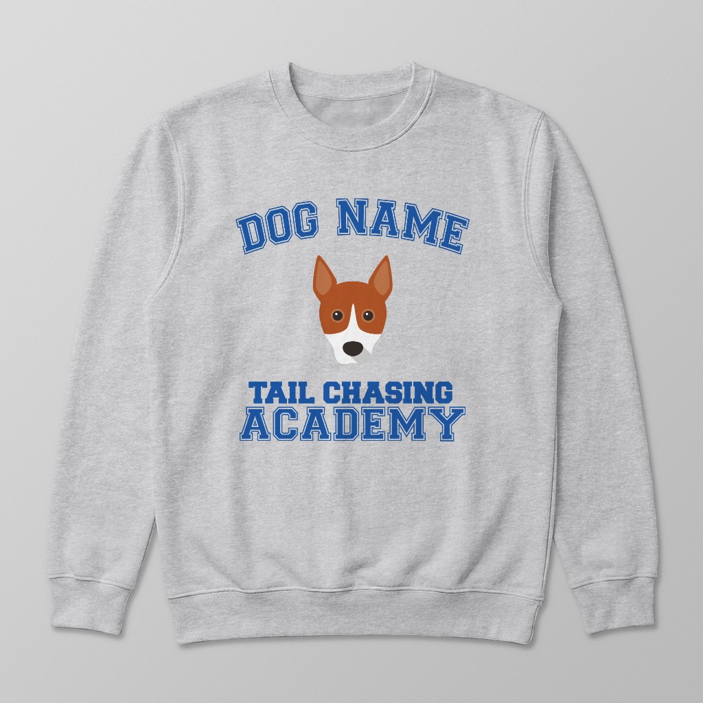 Tail Chasing Academy: Personalized {breedFullName} Sweatshirt