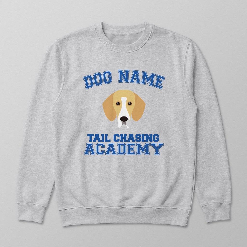Tail Chasing Academy: Personalized {breedFullName} Sweatshirt