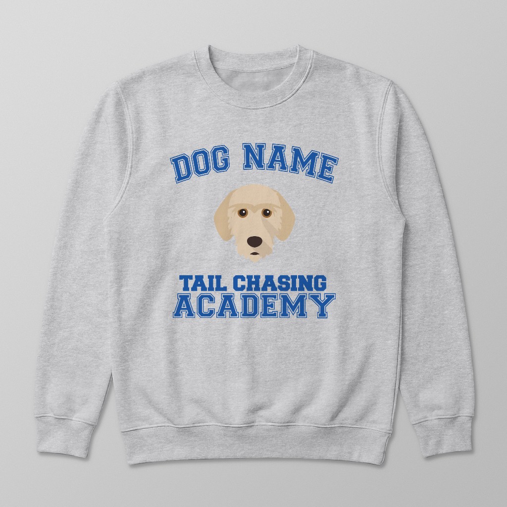Tail Chasing Academy: Personalized {breedFullName} Sweatshirt