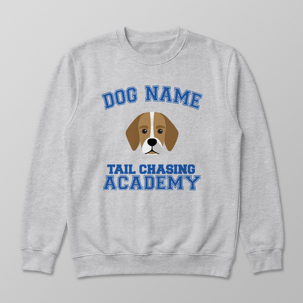 Tail Chasing Academy: Personalized {breedFullName} Sweatshirt