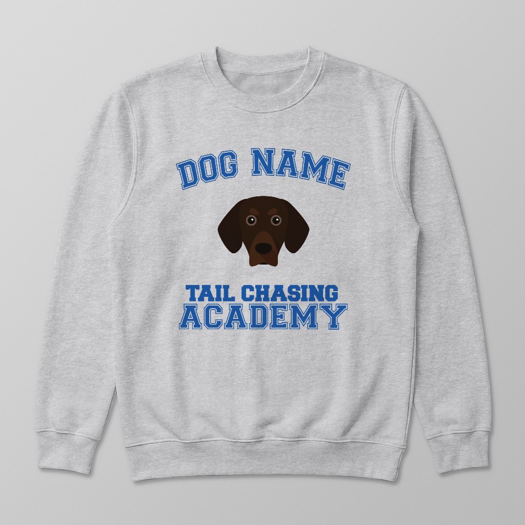 Tail Chasing Academy: Personalized {breedFullName} Sweatshirt