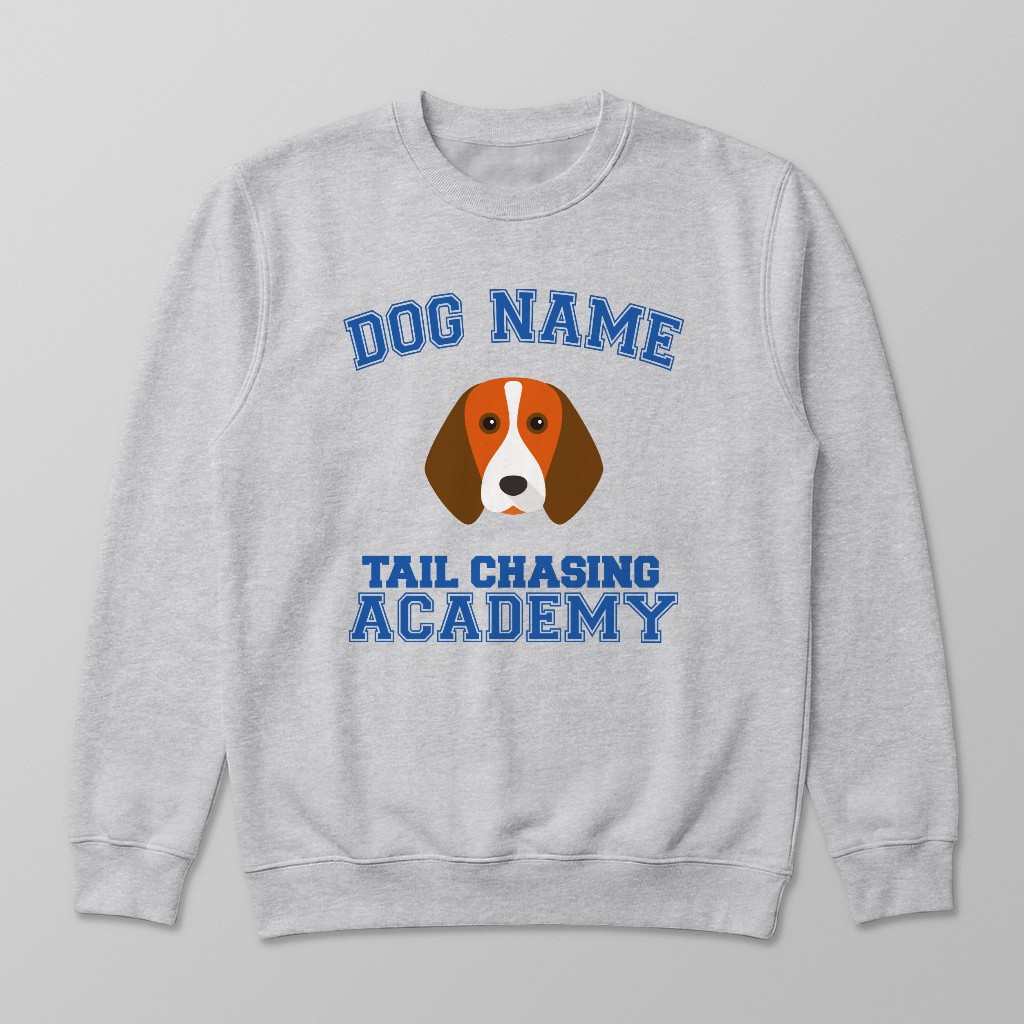 Tail Chasing Academy: Personalized {breedFullName} Sweatshirt