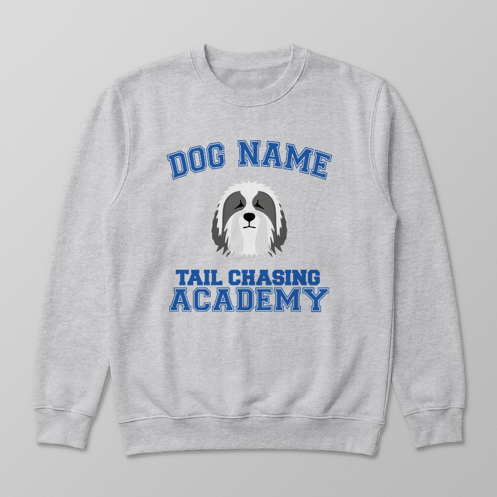 Tail Chasing Academy: Personalized {breedFullName} Sweatshirt