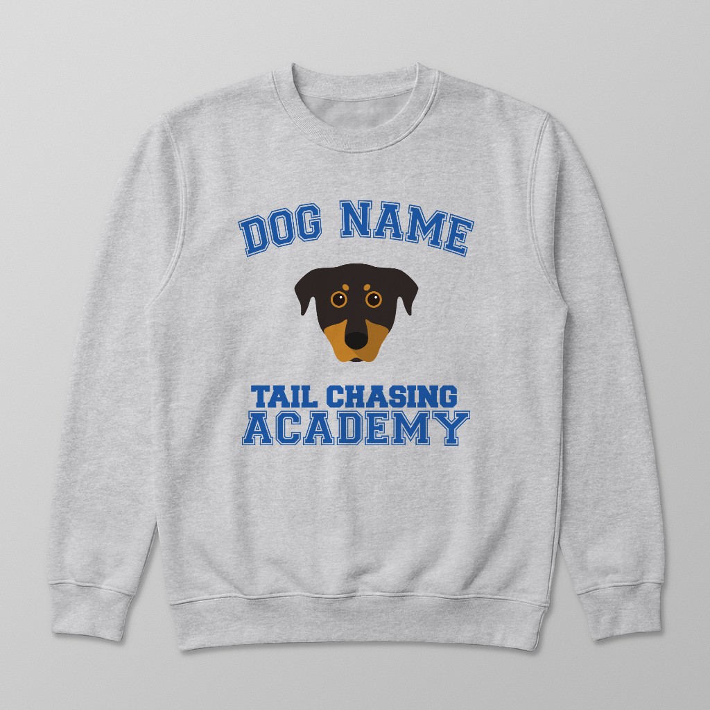 Tail Chasing Academy: Personalised {breedFullName} Sweatshirt