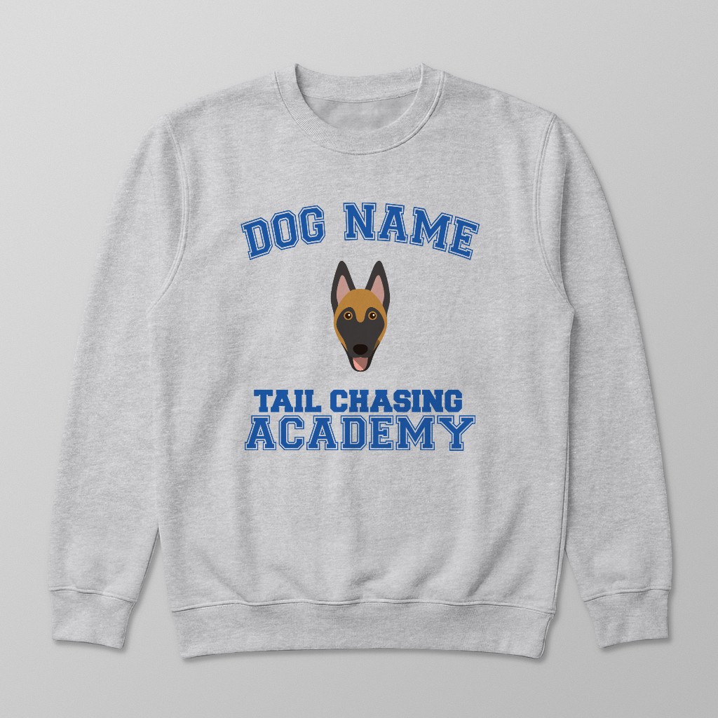 Tail Chasing Academy: Personalized {breedFullName} Sweatshirt