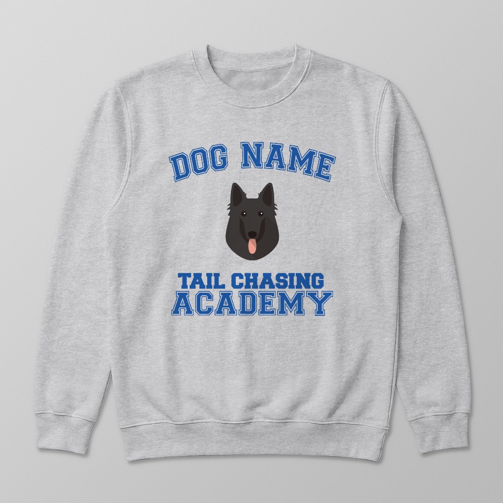 Tail Chasing Academy: Personalized {breedFullName} Sweatshirt