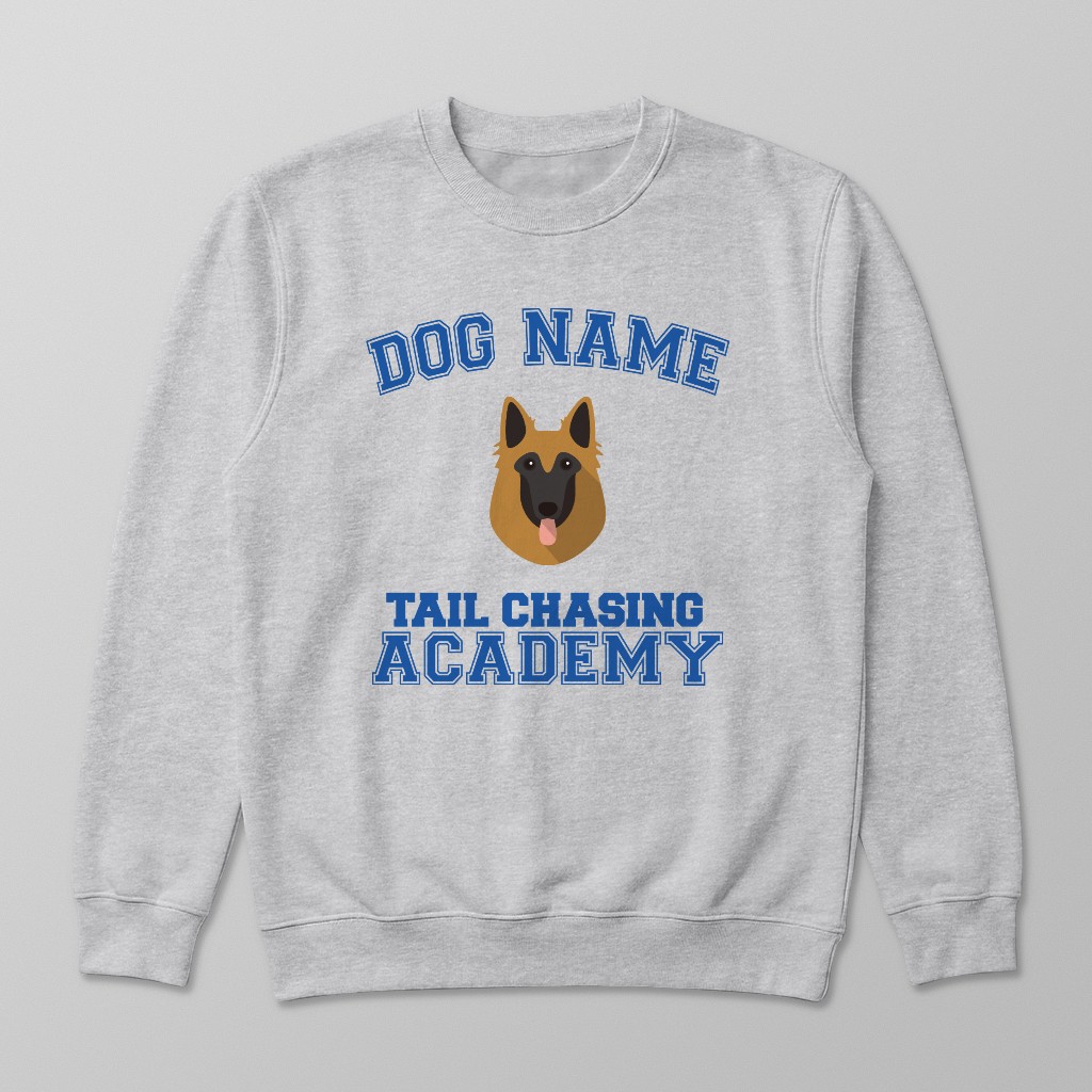 Tail Chasing Academy: Personalized {breedFullName} Sweatshirt