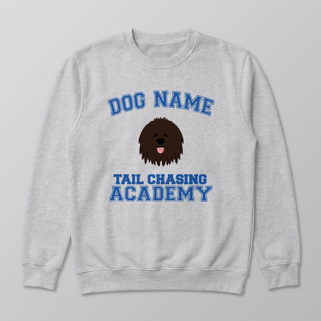 Tail Chasing Academy: Personalized {breedFullName} Sweatshirt