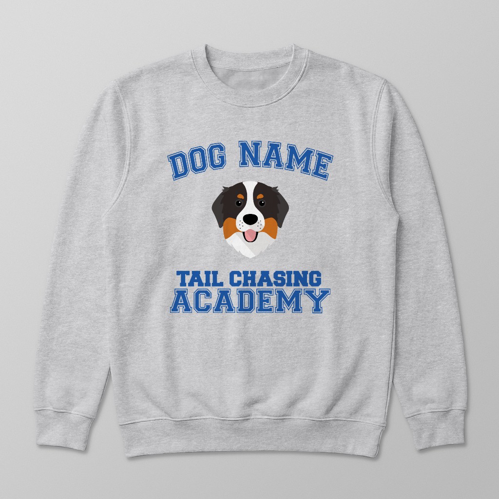Tail Chasing Academy: Personalized {breedFullName} Sweatshirt