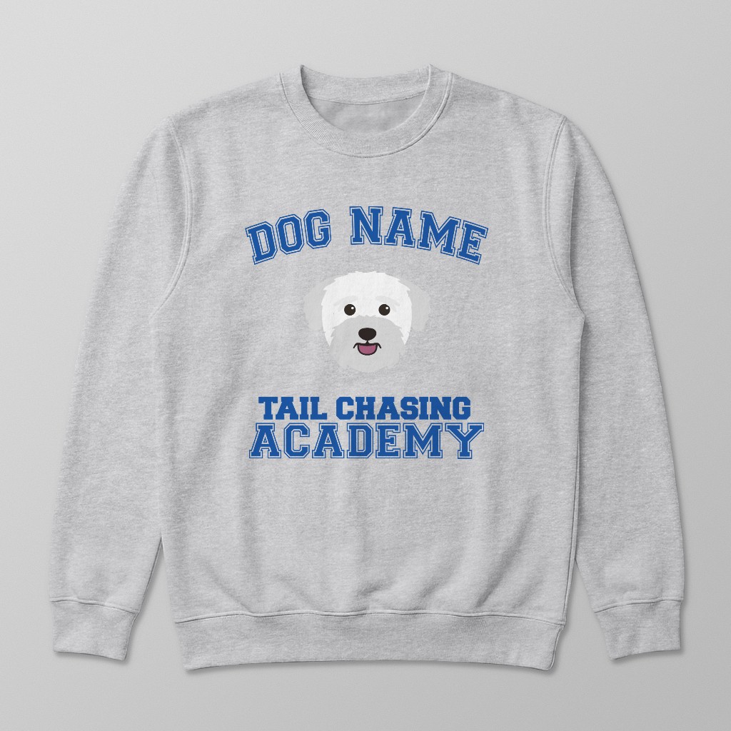 Tail Chasing Academy: Personalized {breedFullName} Sweatshirt