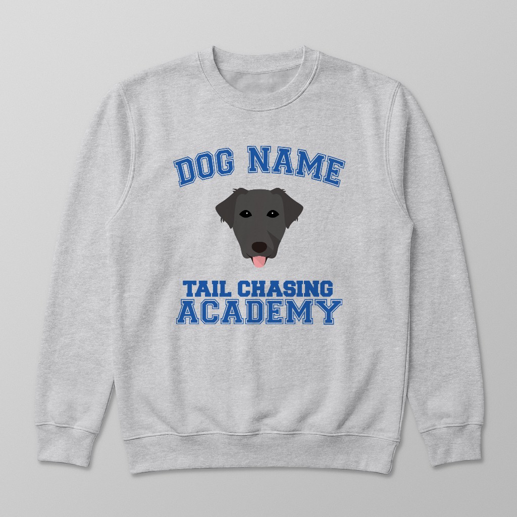Tail Chasing Academy: Personalized {breedFullName} Sweatshirt