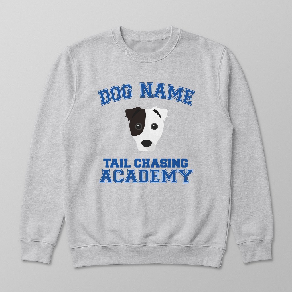 Tail Chasing Academy: Personalized {breedFullName} Sweatshirt