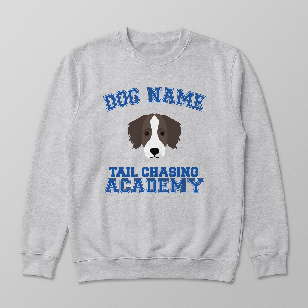 Tail Chasing Academy: Personalized {breedFullName} Sweatshirt