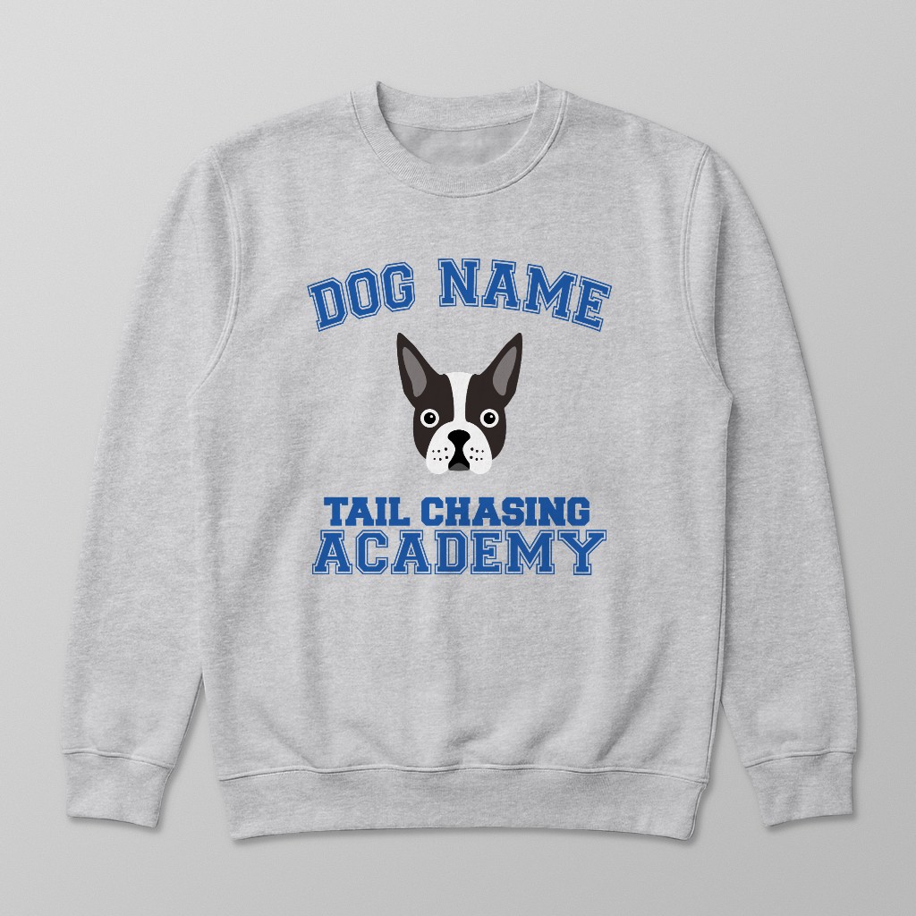Tail Chasing Academy: Personalized {breedFullName} Sweatshirt