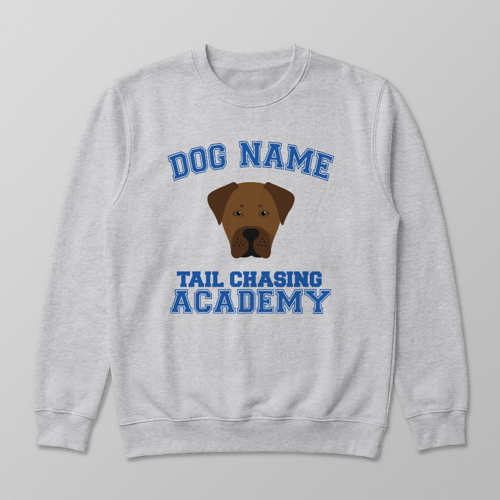 Tail Chasing Academy: Personalized {breedFullName} Sweatshirt