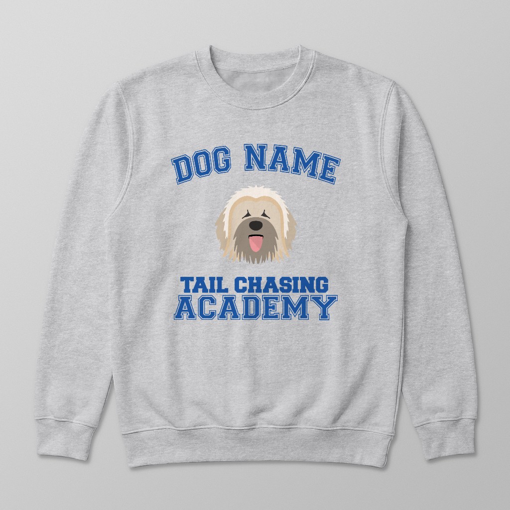 Tail Chasing Academy: Personalized {breedFullName} Sweatshirt