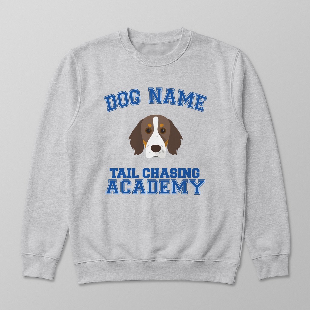 Tail Chasing Academy: Personalized {breedFullName} Sweatshirt