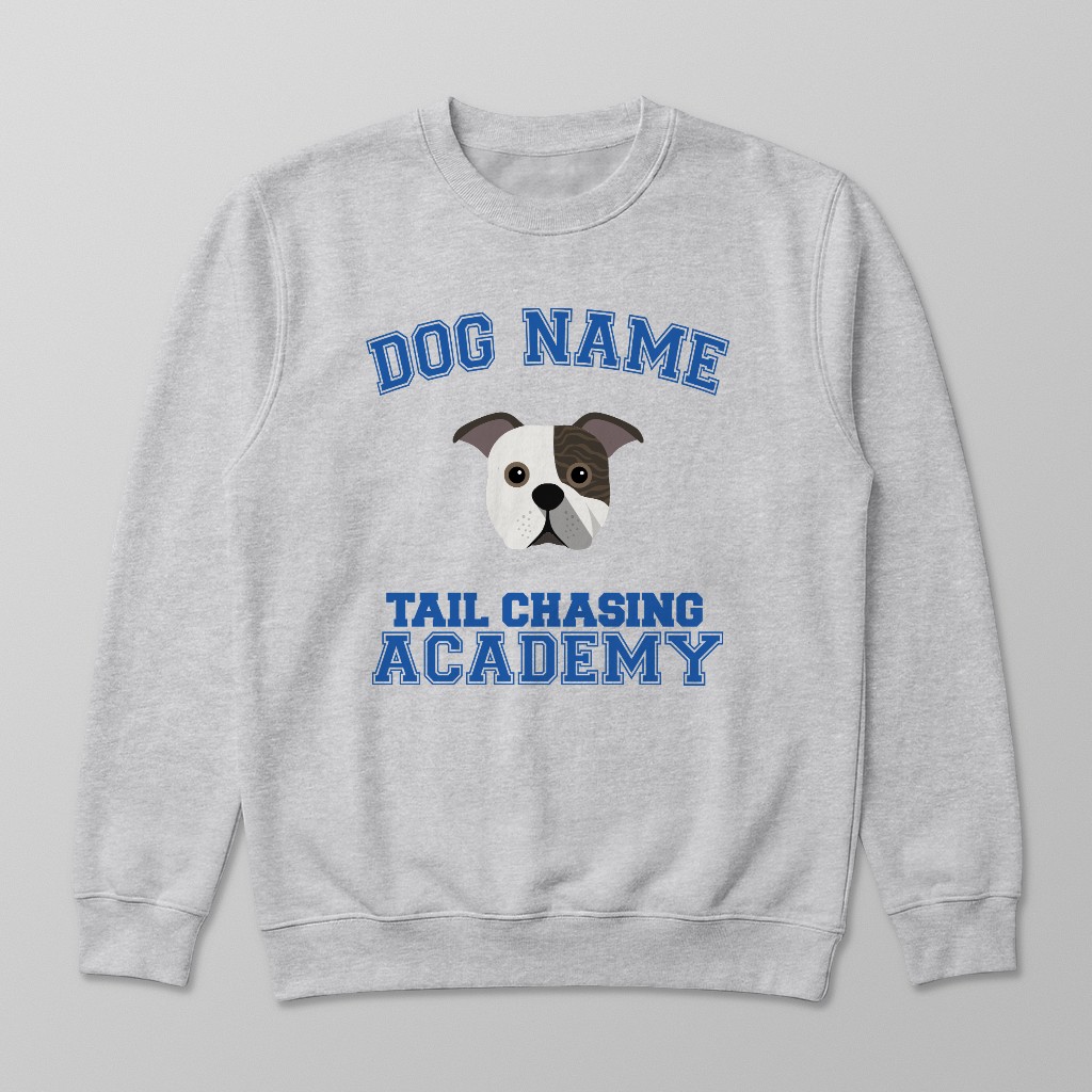 Tail Chasing Academy: Personalized {breedFullName} Sweatshirt