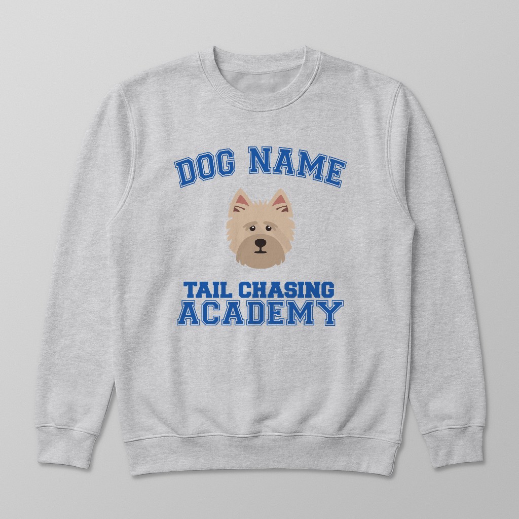 Tail Chasing Academy: Personalized {breedFullName} Sweatshirt