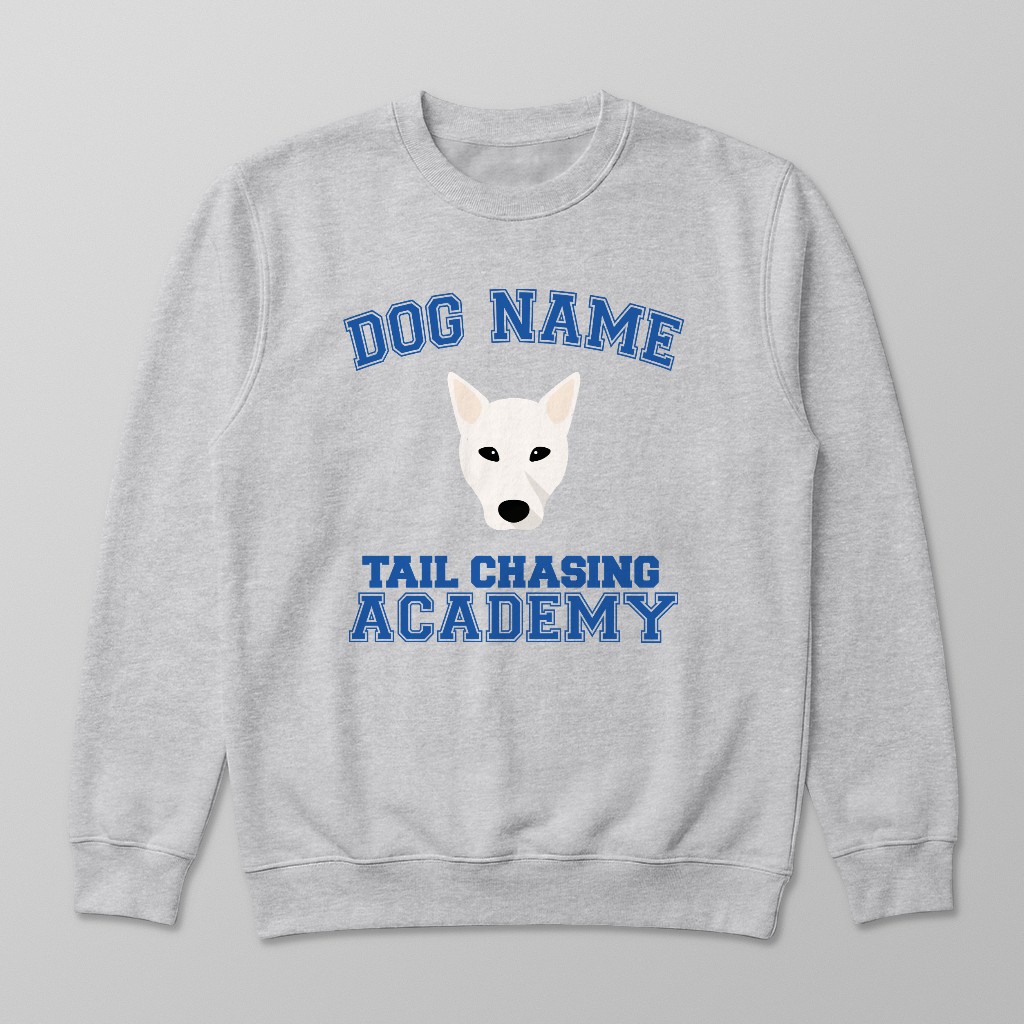 Tail Chasing Academy: Personalized {breedFullName} Sweatshirt