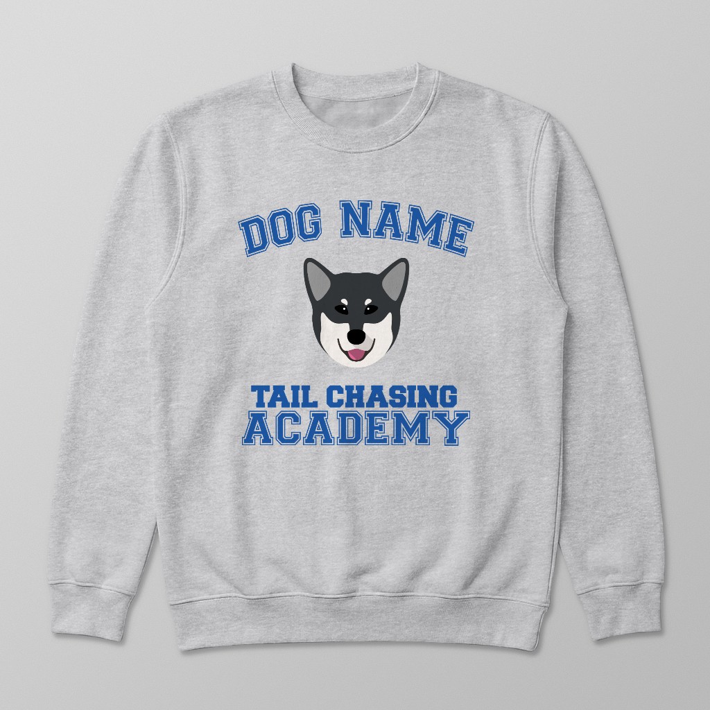 Tail Chasing Academy: Personalized {breedFullName} Sweatshirt