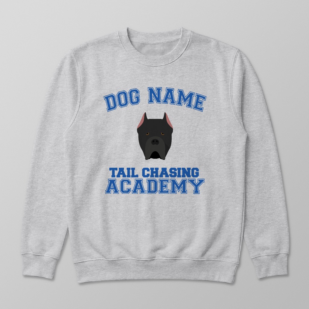 Tail Chasing Academy: Personalized {breedFullName} Sweatshirt