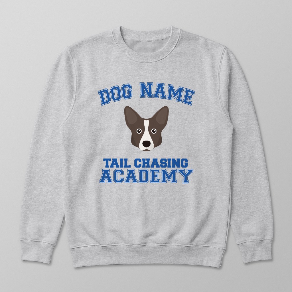 Tail Chasing Academy: Personalized {breedFullName} Sweatshirt