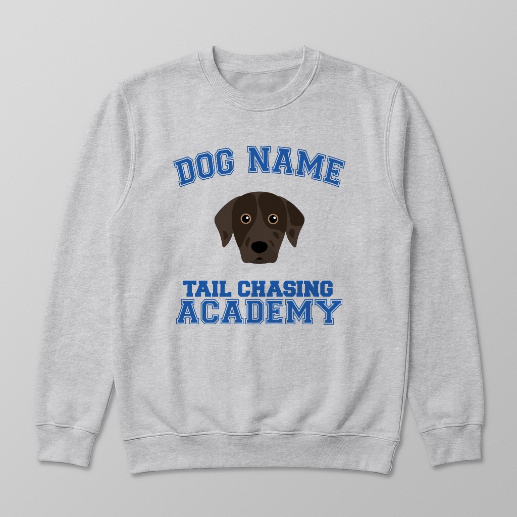 Tail Chasing Academy: Personalized {breedFullName} Sweatshirt
