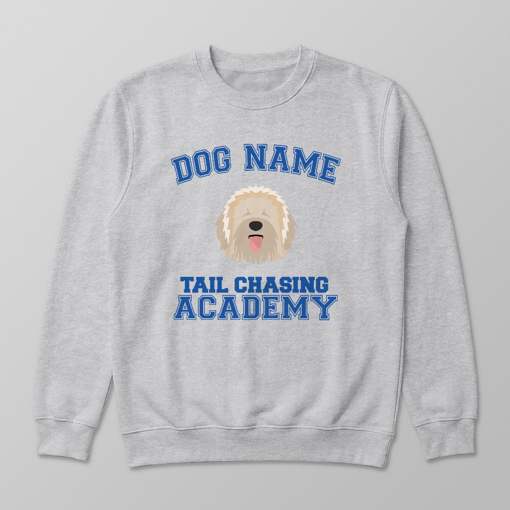 Tail Chasing Academy: Personalized {breedFullName} Sweatshirt