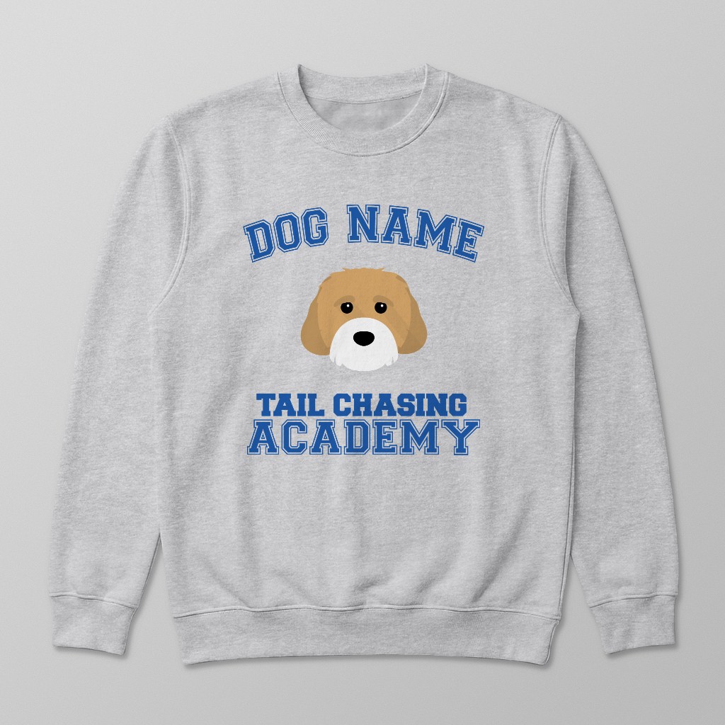Tail Chasing Academy: Personalized {breedFullName} Sweatshirt