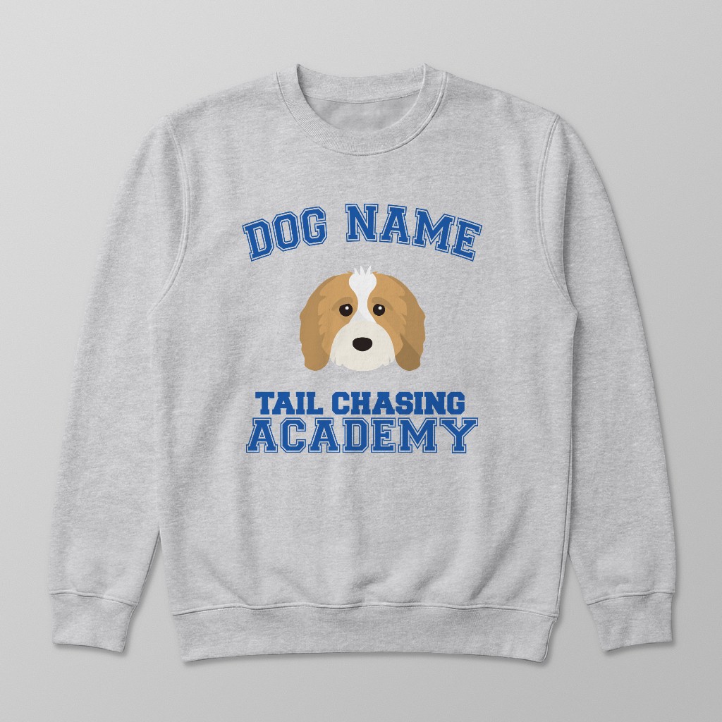 Tail Chasing Academy: Personalized {breedFullName} Sweatshirt