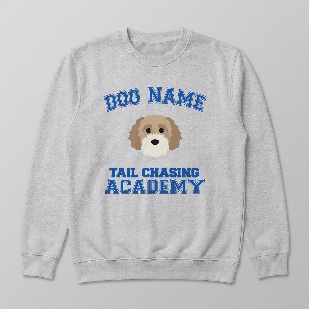 Tail Chasing Academy: Personalized {breedFullName} Sweatshirt