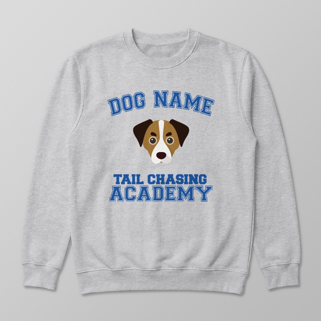 Tail Chasing Academy: Personalized {breedFullName} Sweatshirt