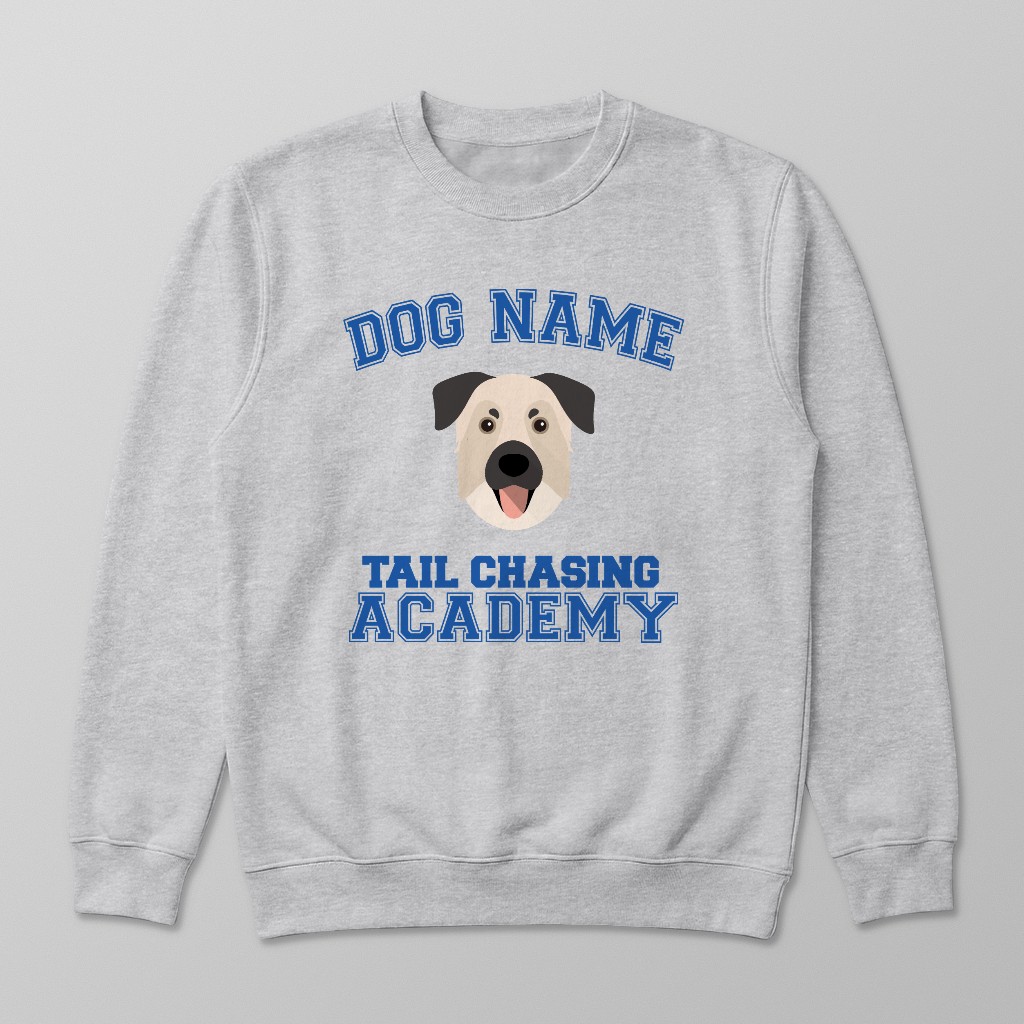 Tail Chasing Academy: Personalized {breedFullName} Sweatshirt
