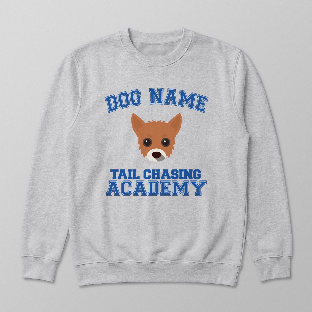 Tail Chasing Academy: Personalized {breedFullName} Sweatshirt