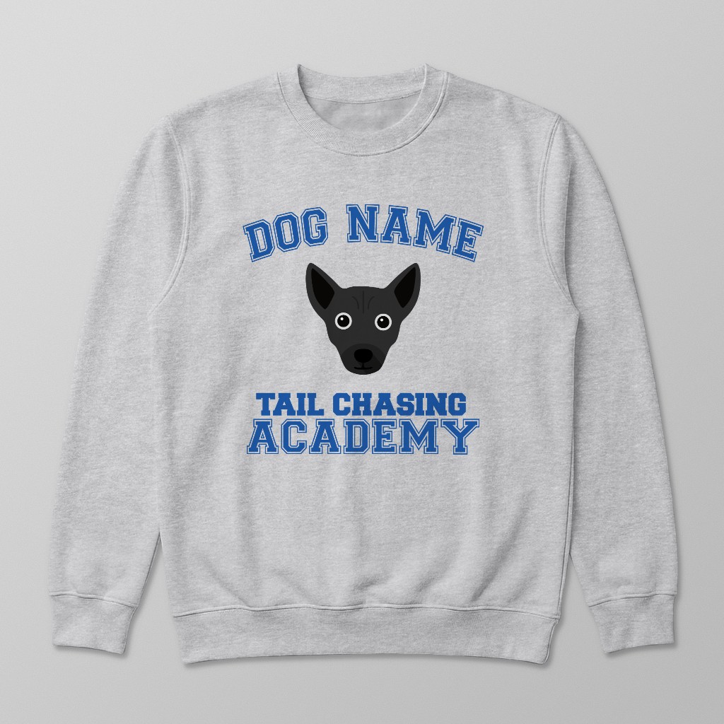 Tail Chasing Academy: Personalized {breedFullName} Sweatshirt