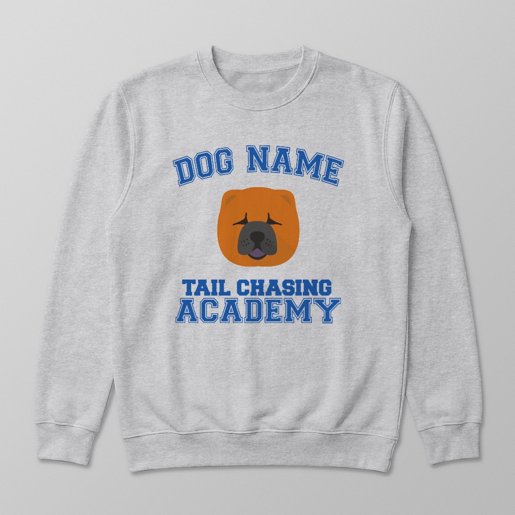 Tail Chasing Academy: Personalized {breedFullName} Sweatshirt