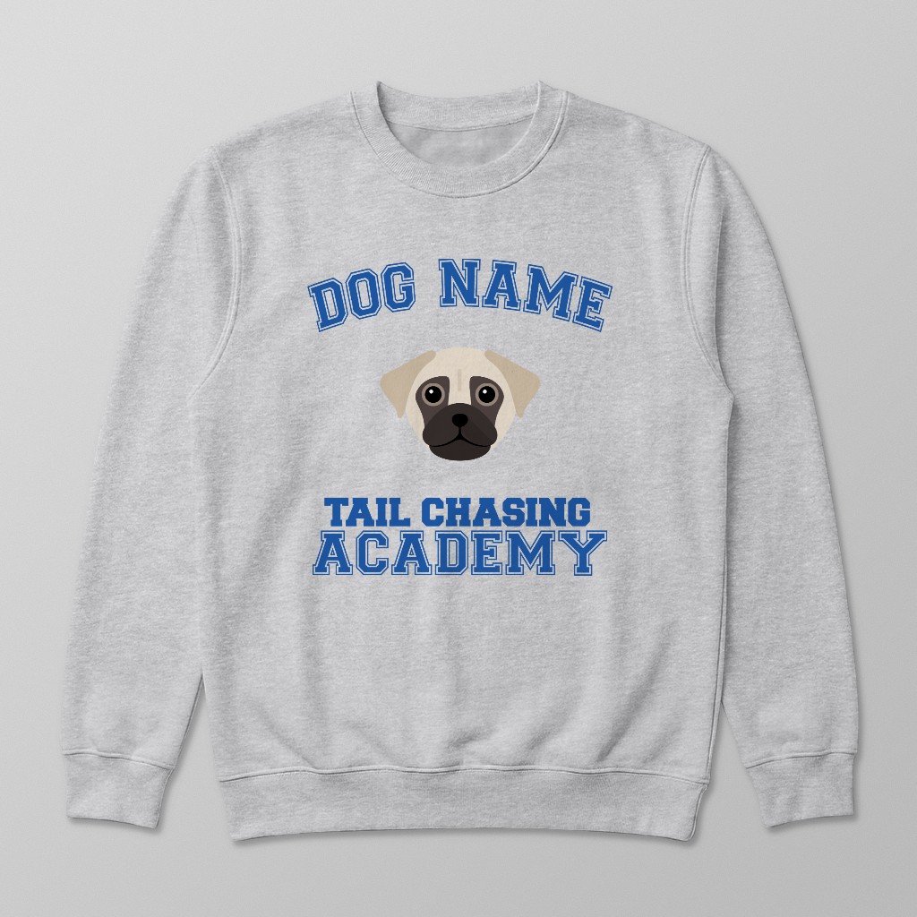 Tail Chasing Academy: Personalized {breedFullName} Sweatshirt