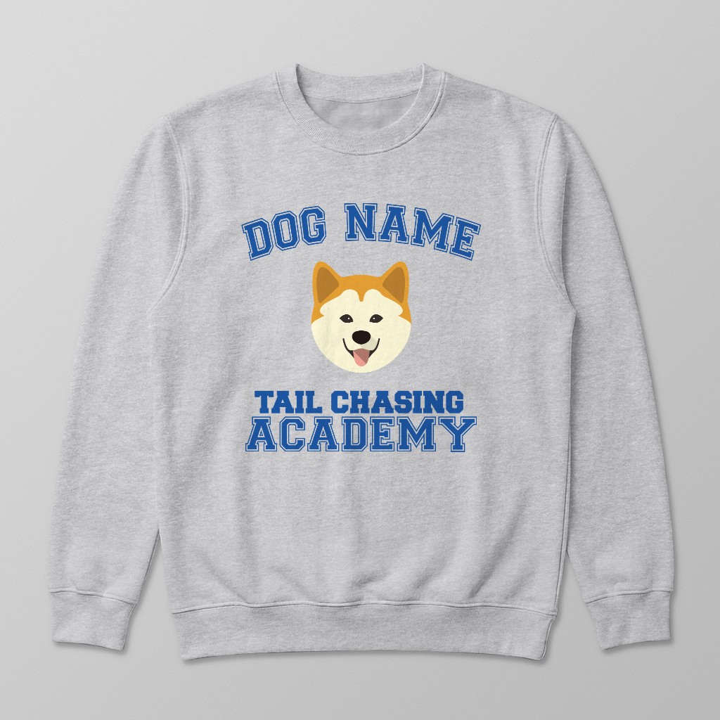 Tail Chasing Academy: Personalized {breedFullName} Sweatshirt