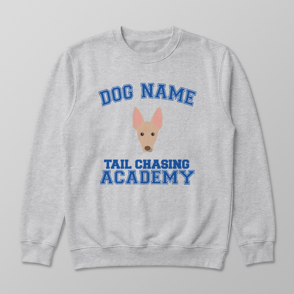 Tail Chasing Academy: Personalized {breedFullName} Sweatshirt