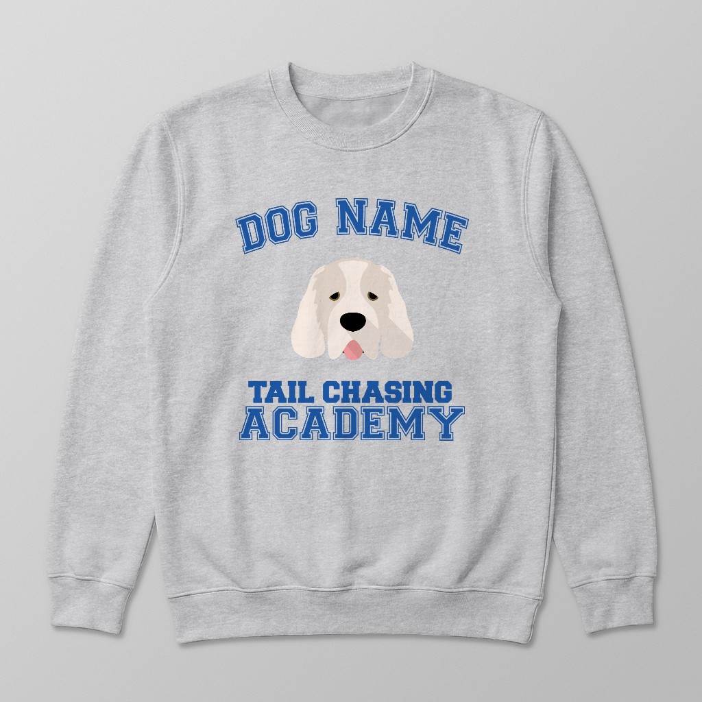 Tail Chasing Academy: Personalized {breedFullName} Sweatshirt